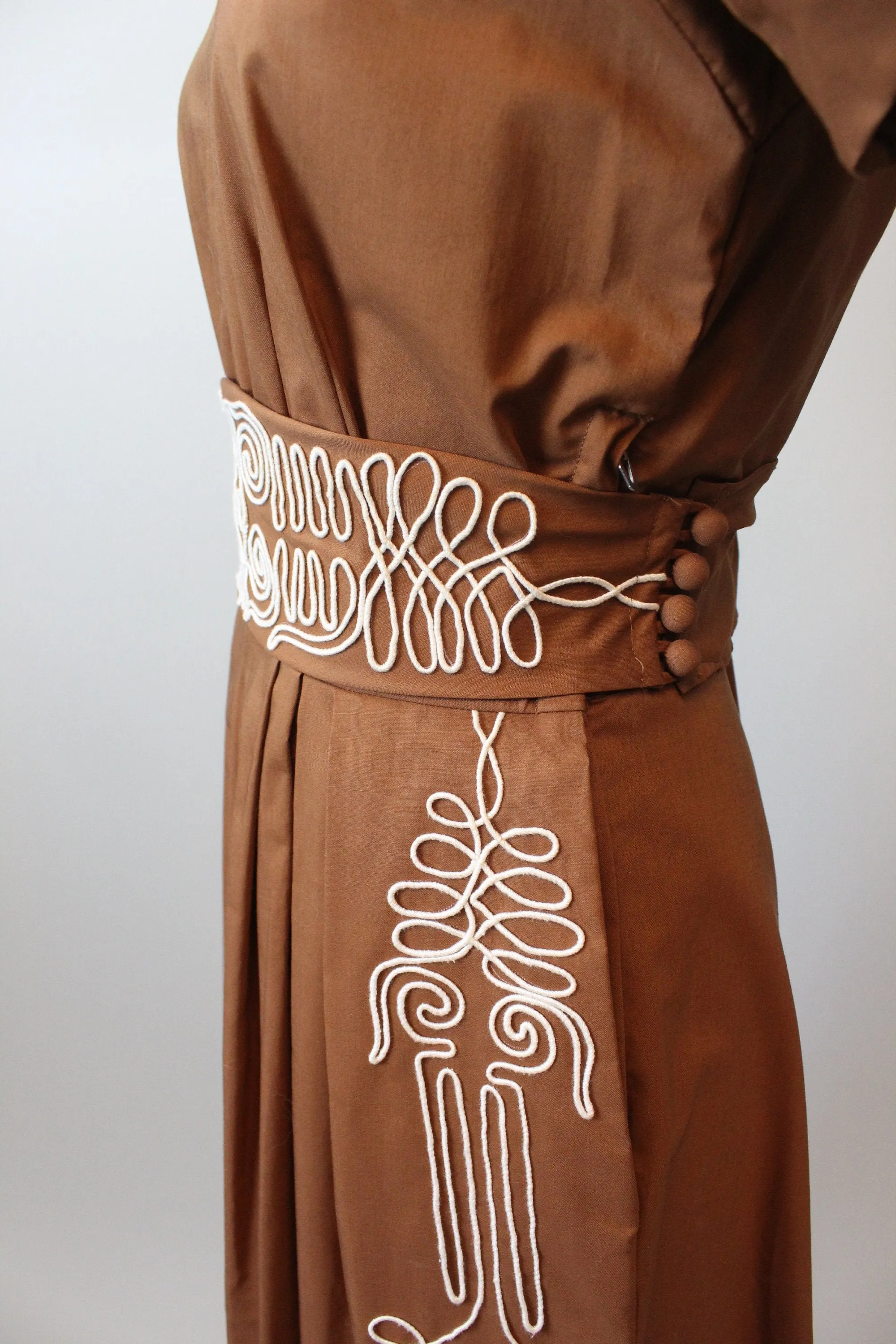 1950s ANN FOSTER soutache dress medium | new spring