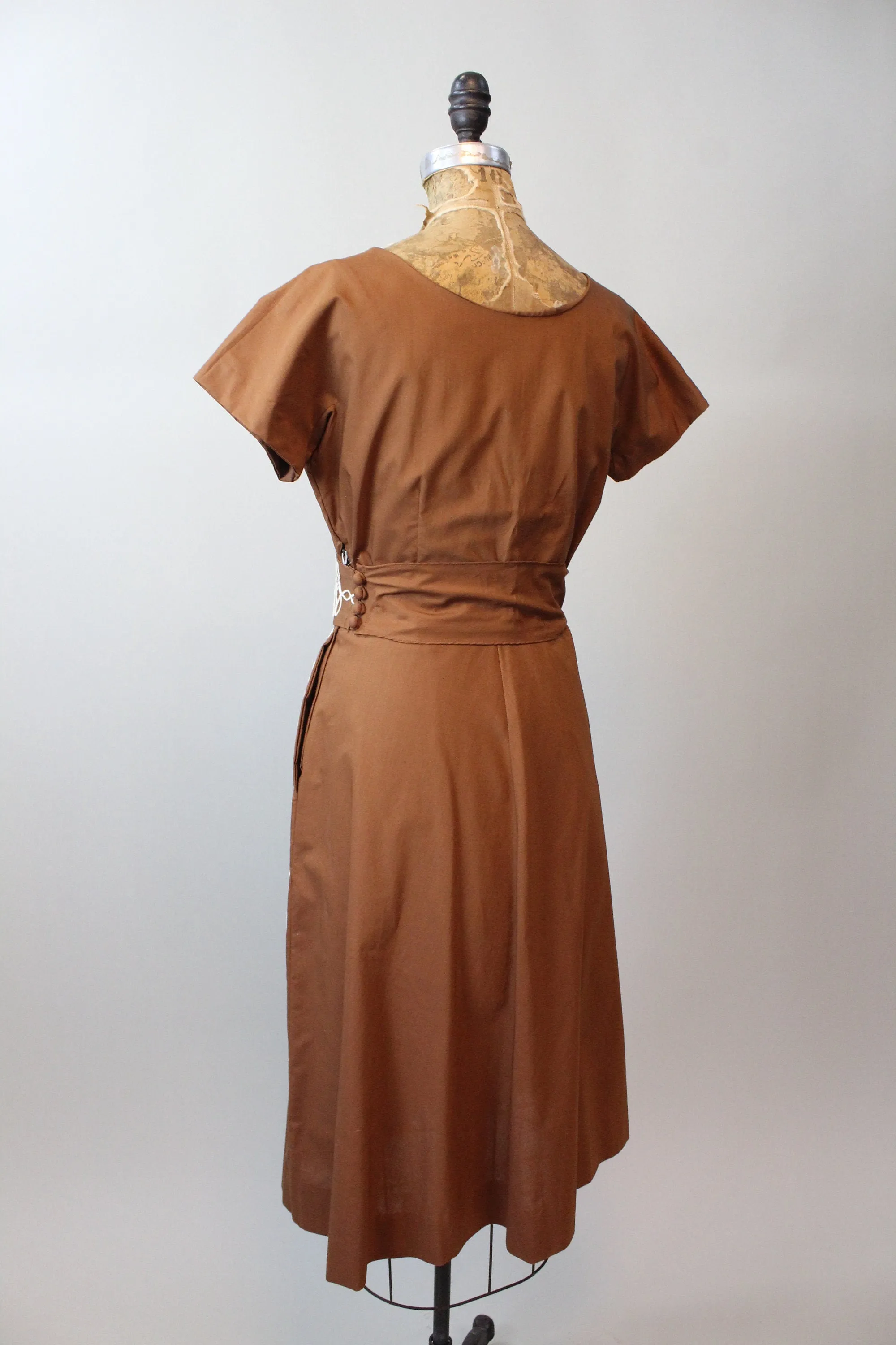 1950s ANN FOSTER soutache dress medium | new spring