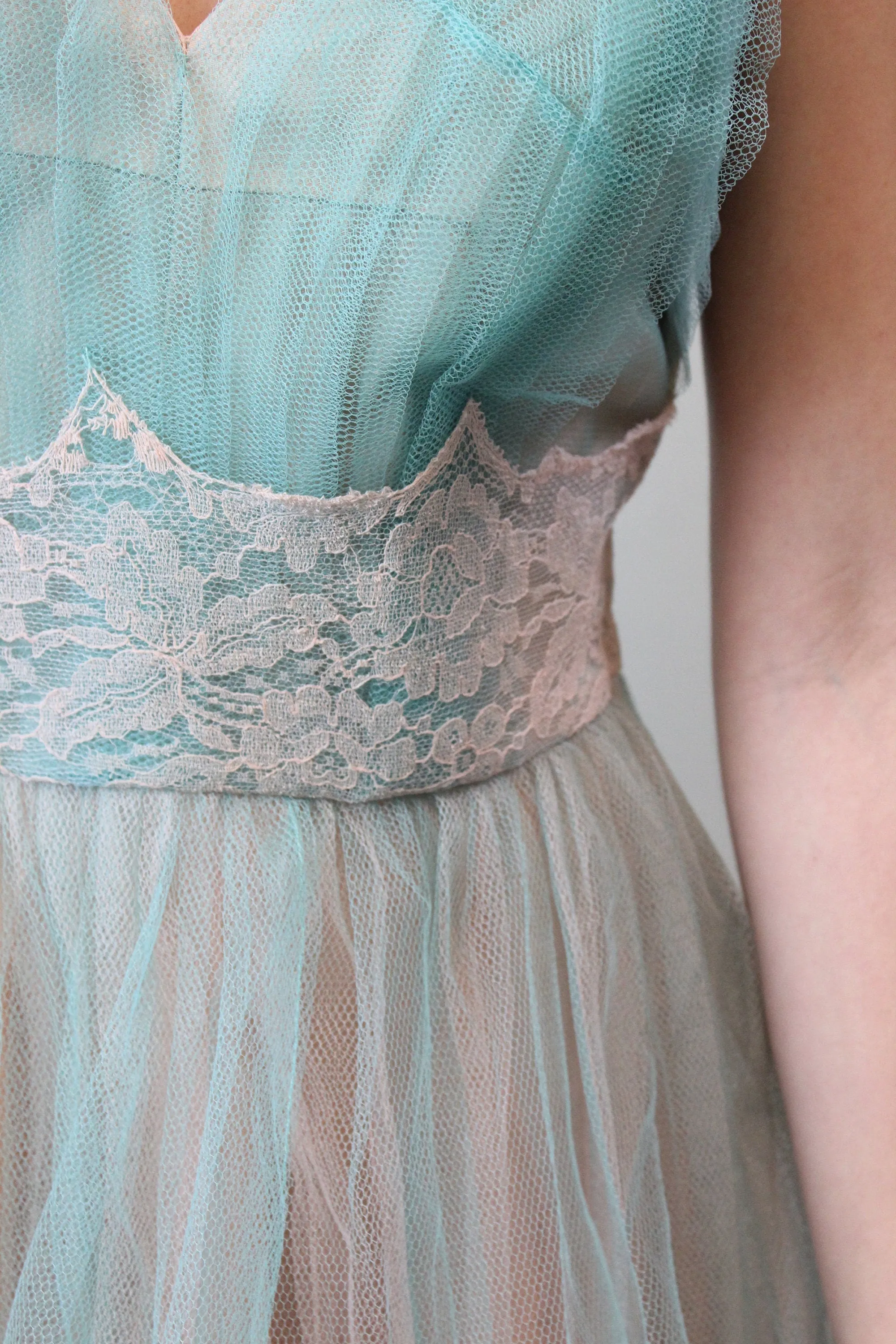 1950s TULLE lace cupcake dress medium | new spring summer