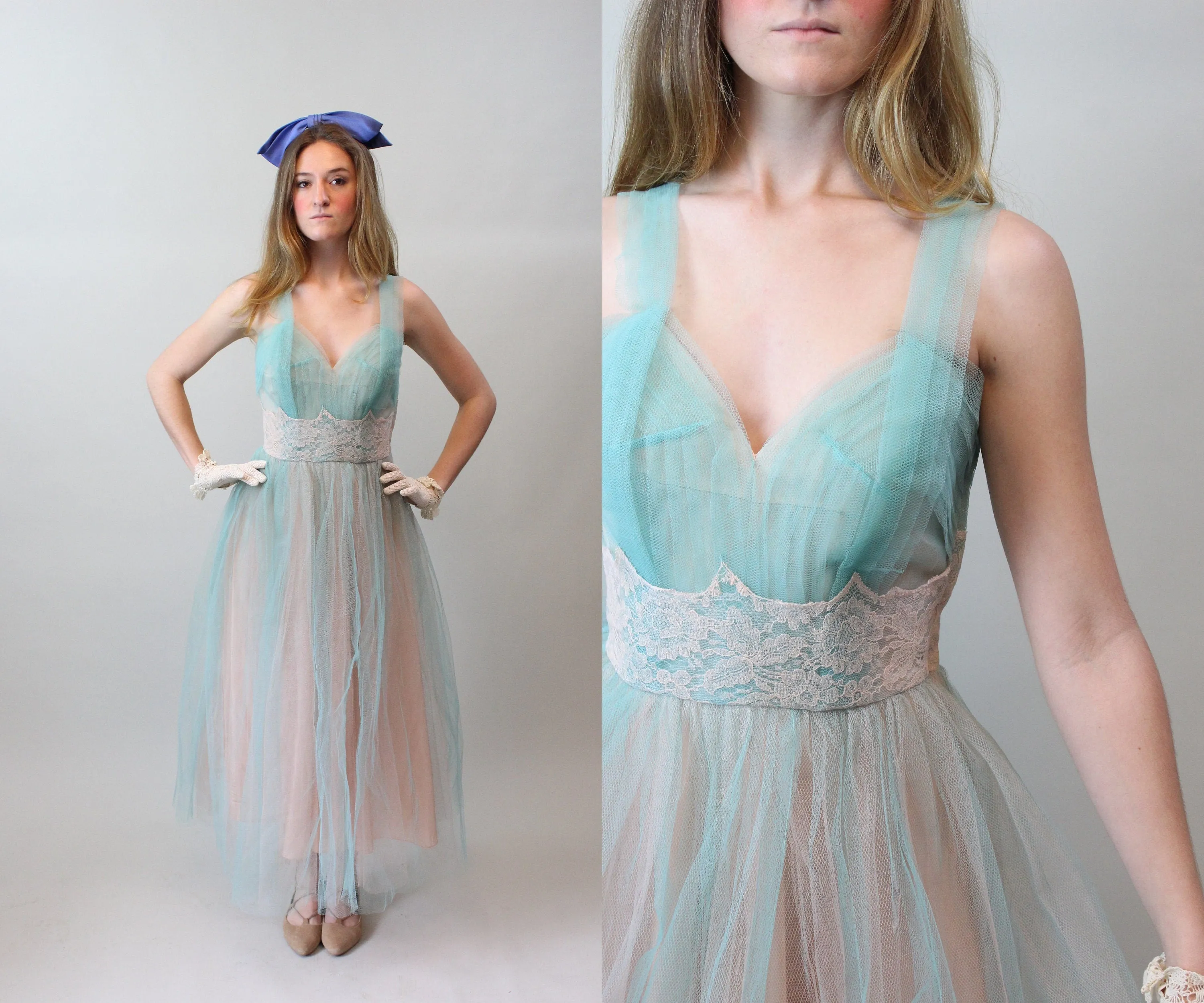 1950s TULLE lace cupcake dress medium | new spring summer