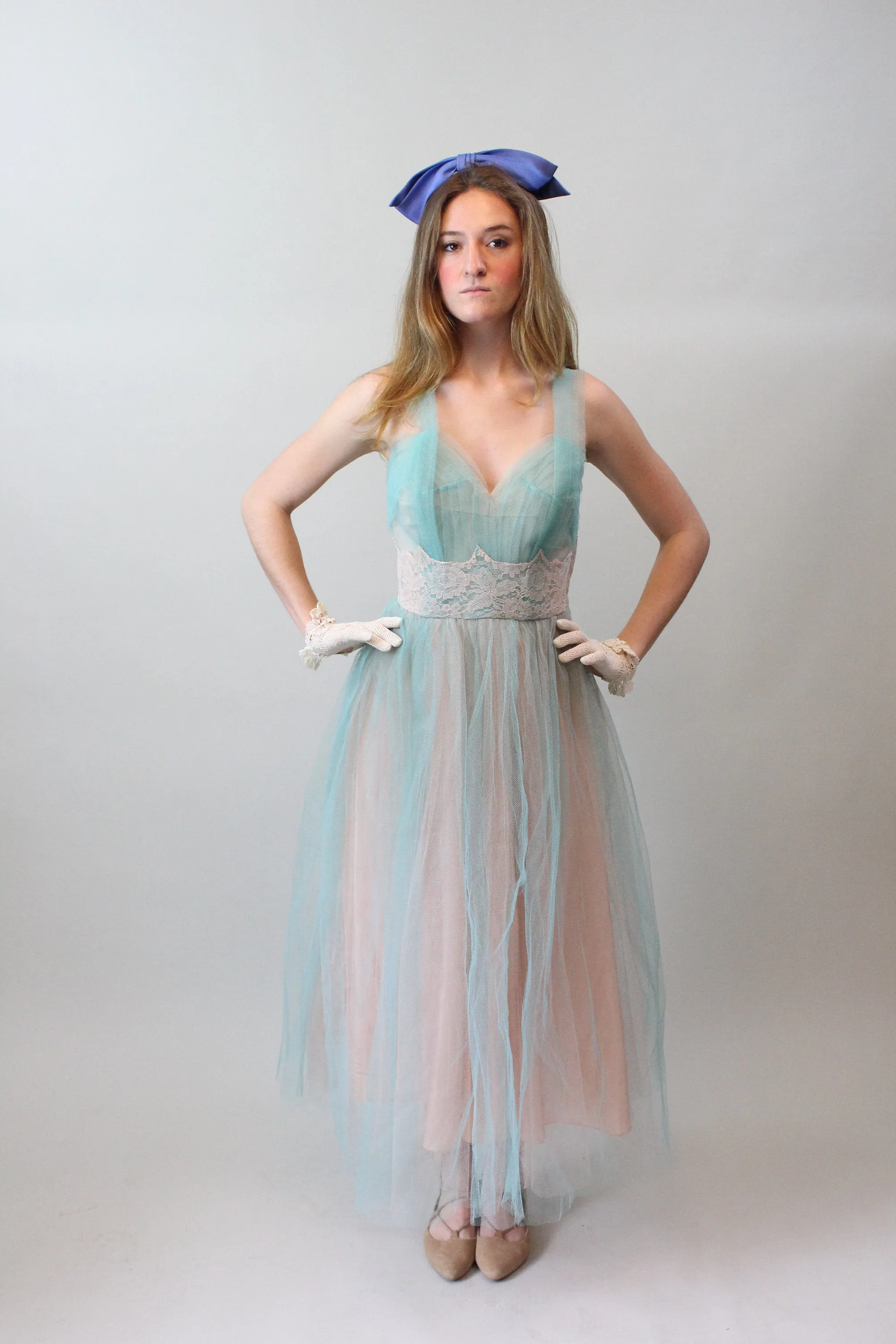 1950s TULLE lace cupcake dress medium | new spring summer