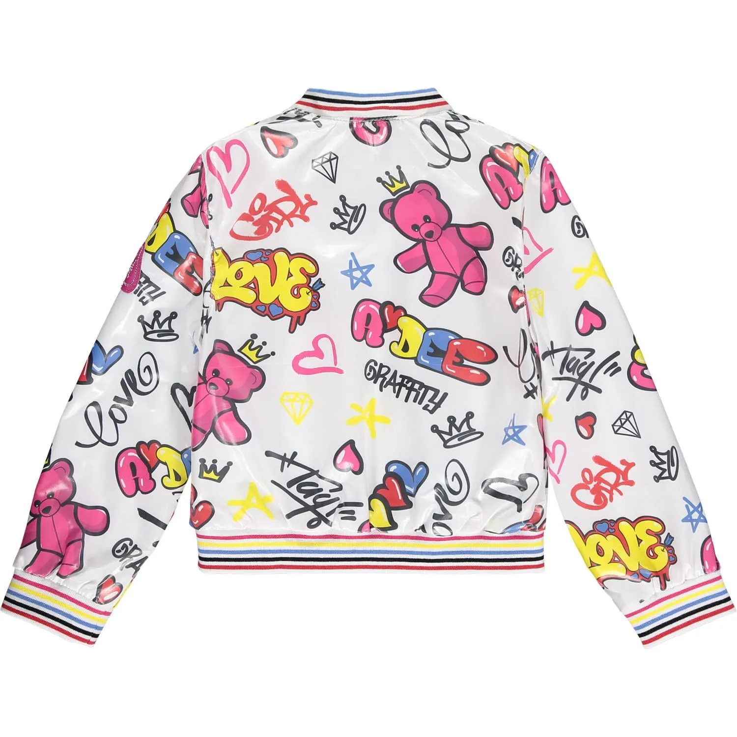 A DEE - Laura Street Art Jacket - White