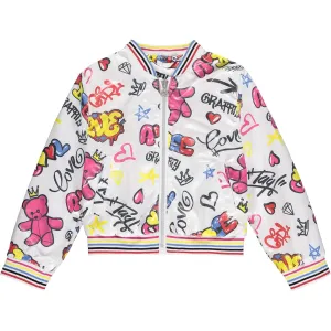 A DEE - Laura Street Art Jacket - White