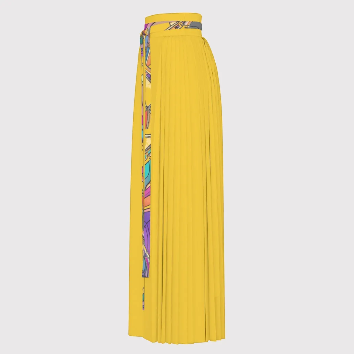 Abstract Urbania Women's Traditional Chinese Pleated Skirt