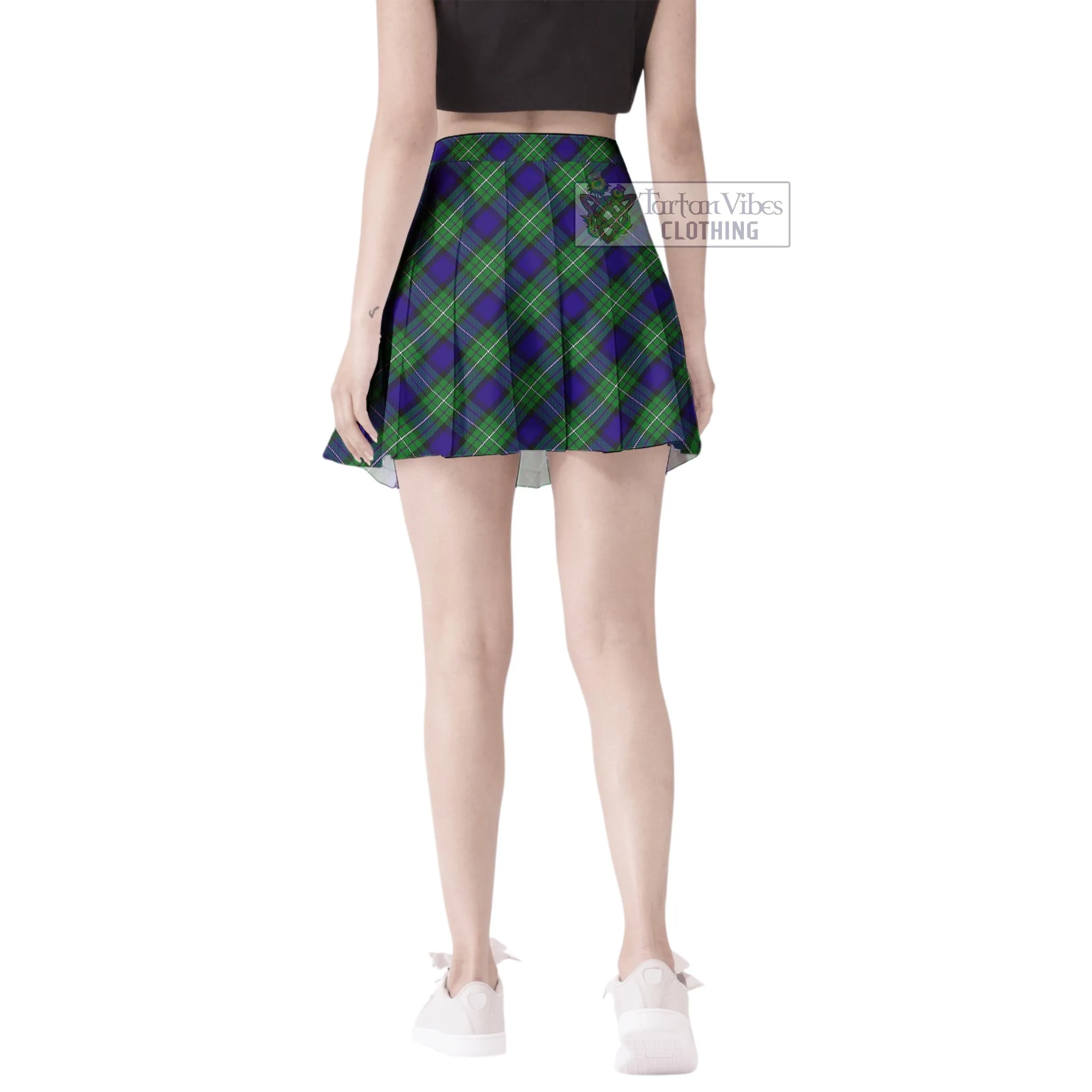 Alexander Tartan Women's Plated Mini Skirt