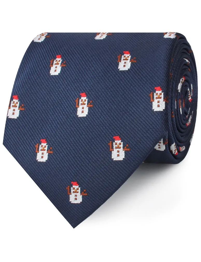 Argentinian Christmas Snowman Necktie