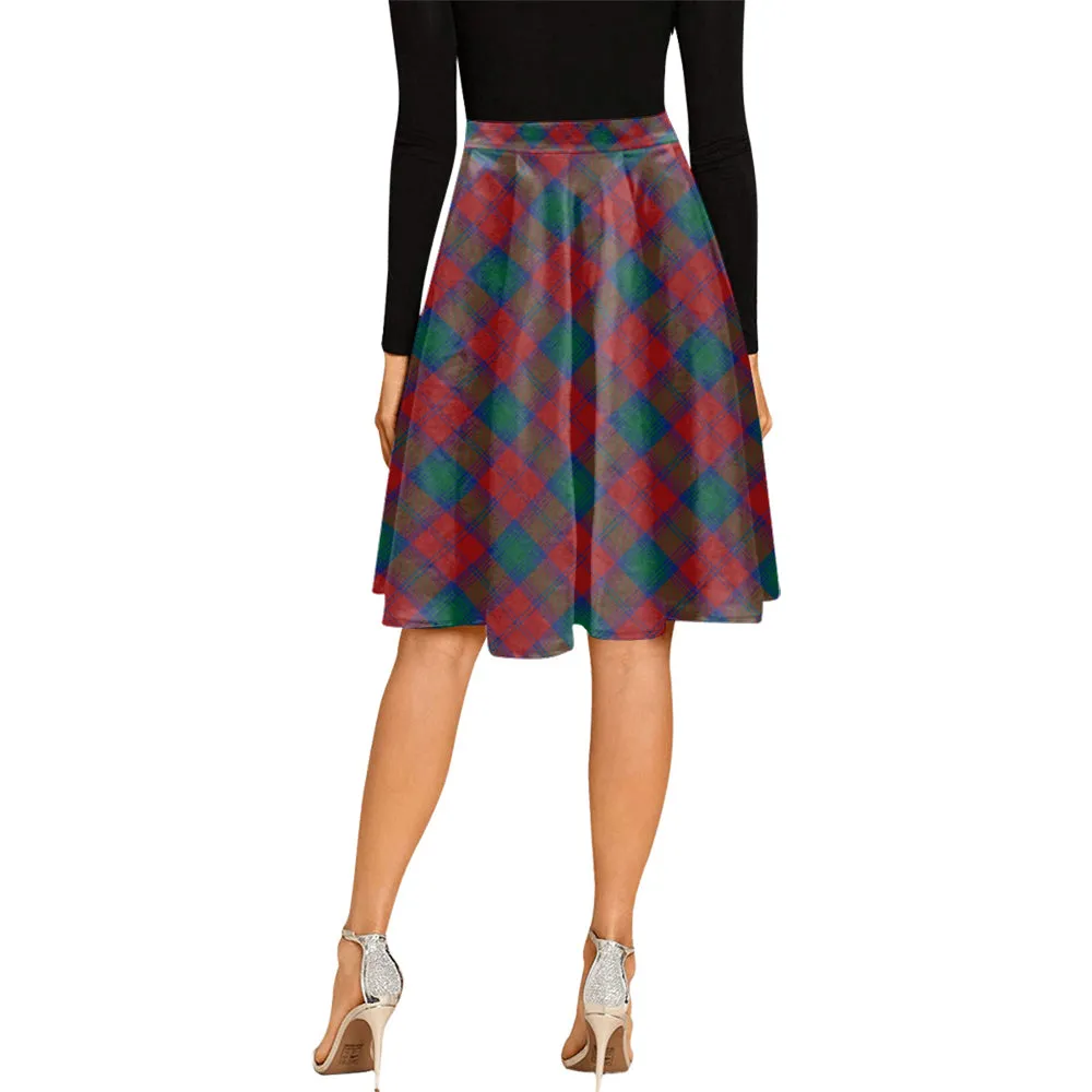 Auchinleck (Affleck) Tartan Melete Pleated Midi Skirt