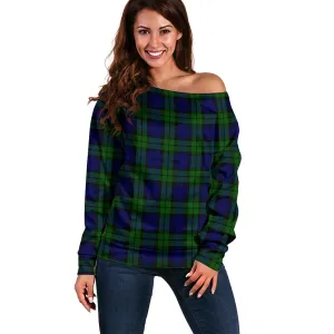 Bannatyne Tartan Off Shoulder Women Sweater