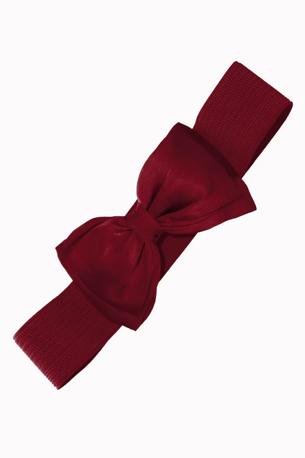 Bella Bow Belt in Burgundy by Banned