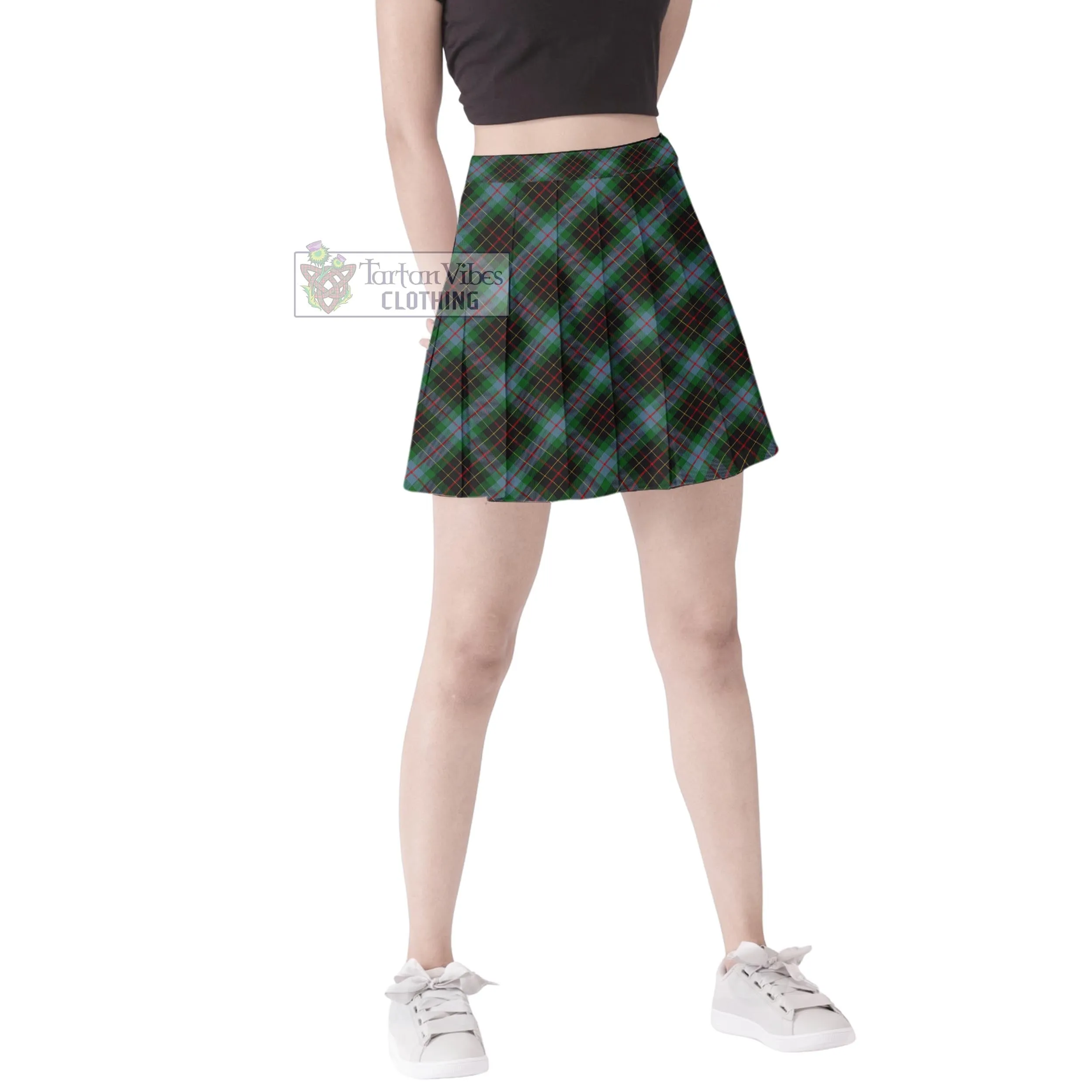 Brodie Hunting Tartan Women's Plated Mini Skirt