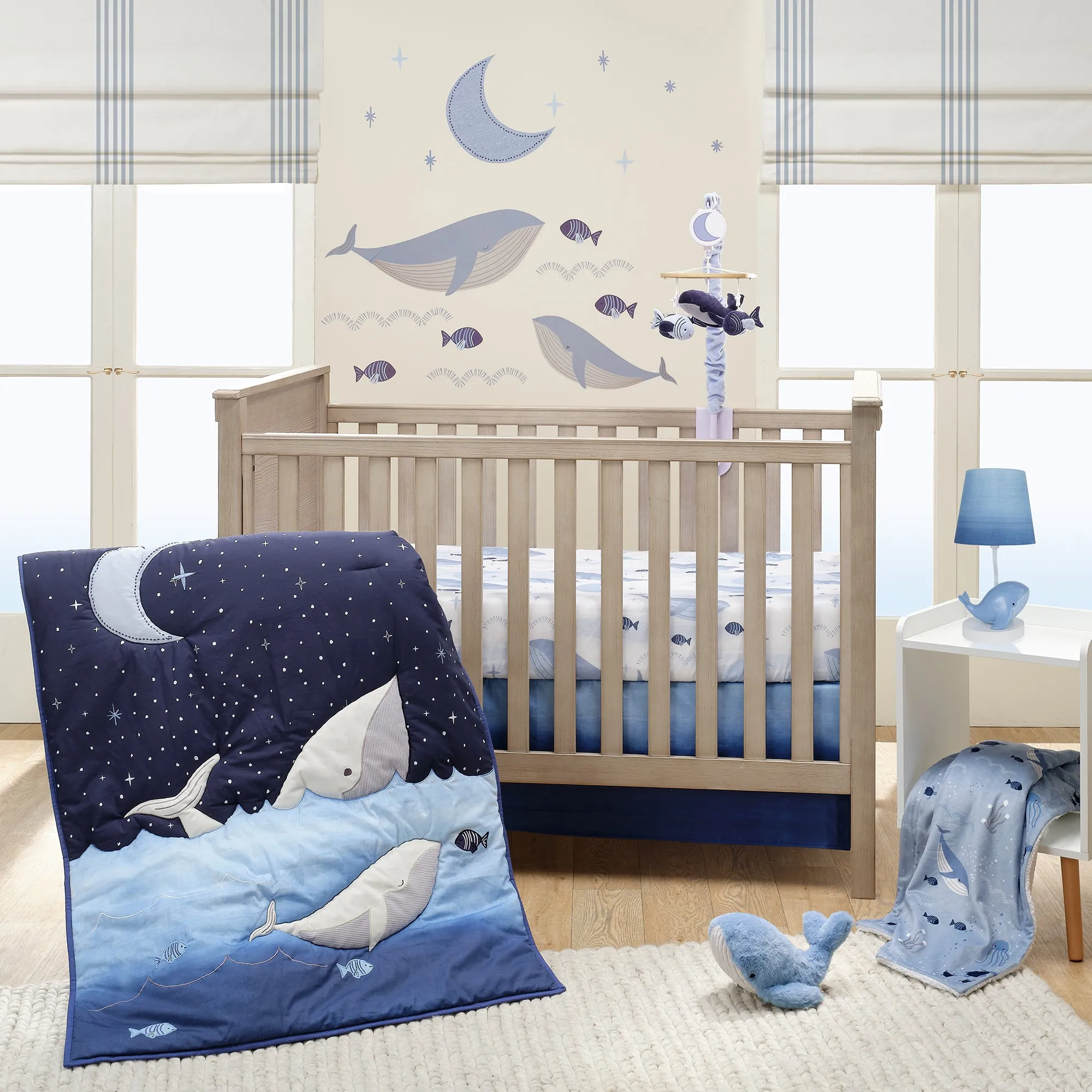 Bubbles & Squirt 3-Piece Crib Bedding Set