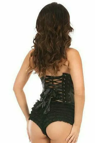 Daisy Corsets Lavish Black Patent PVC Underwire Bustier