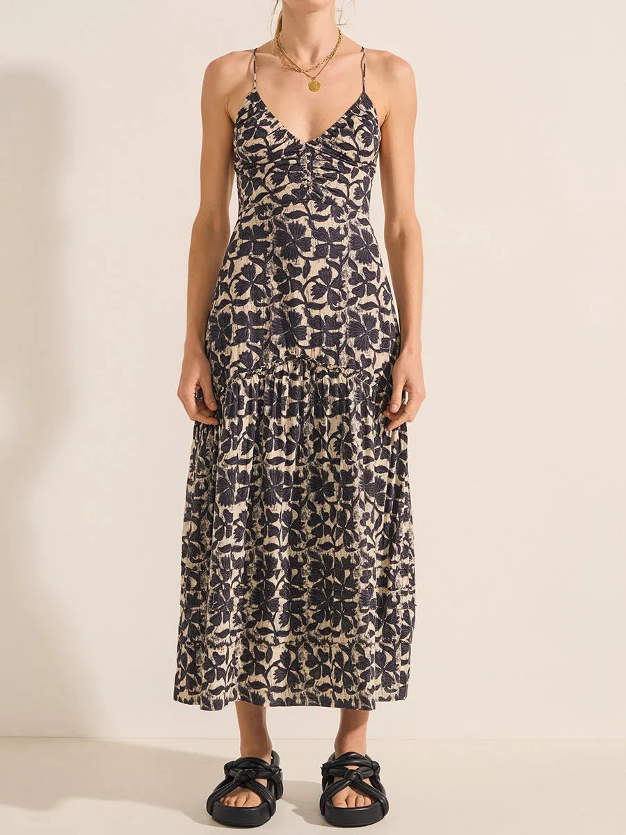 Eucleia Dress in Clover Print