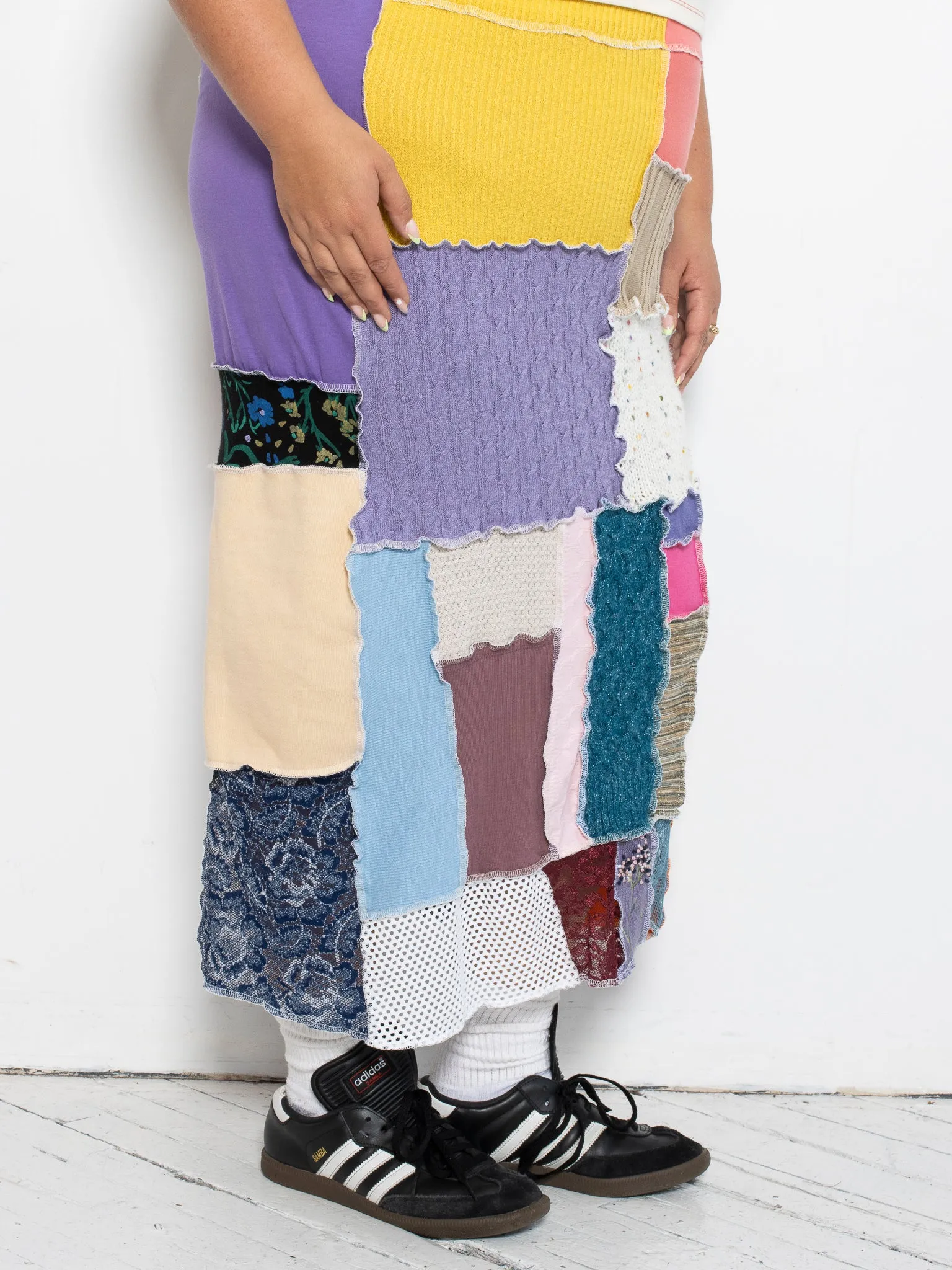 FiOT - Rainbow Patchwork Skirt (1X-3X)