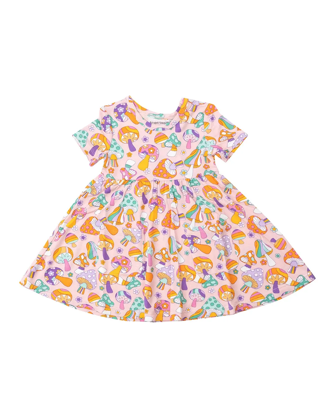 Flower Power Mushrooms Twirly Dress