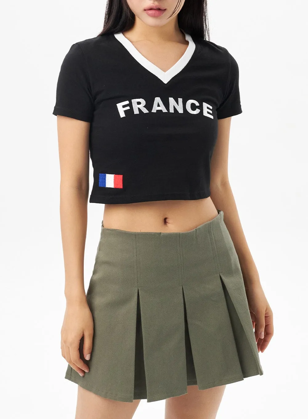 France V-Neck Tee CU315