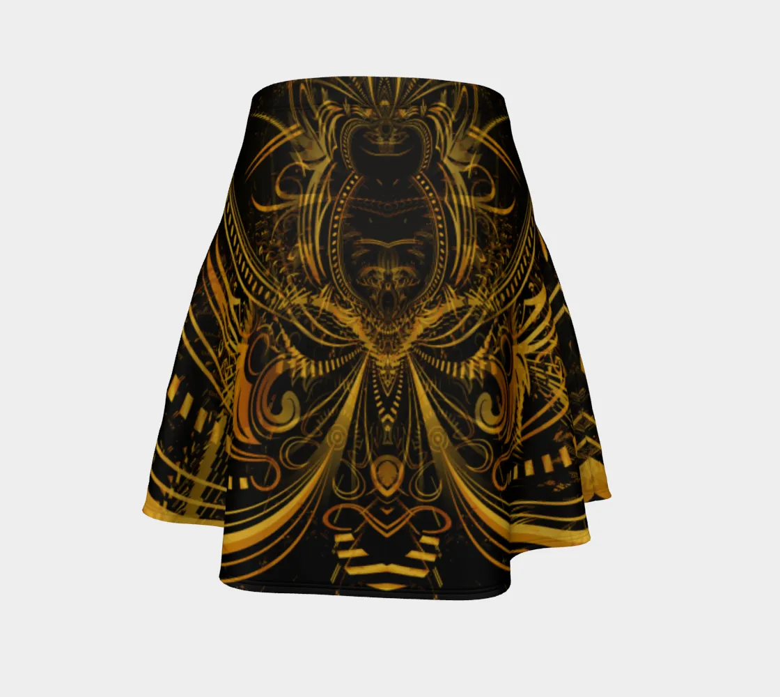 GOLDEN PORTAL FLARE SKIRT