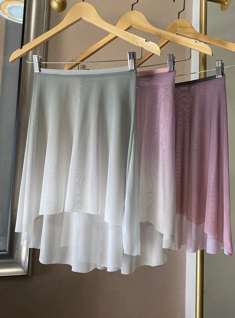 Gradient Ballet Chiffon Skirt