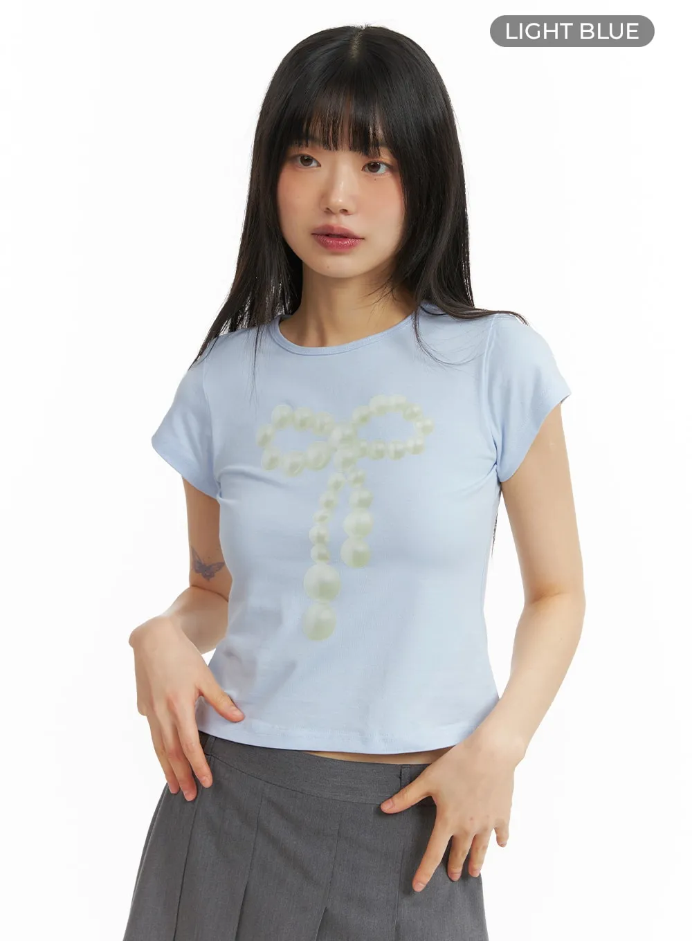 Graphic Ribbon Tee CM413