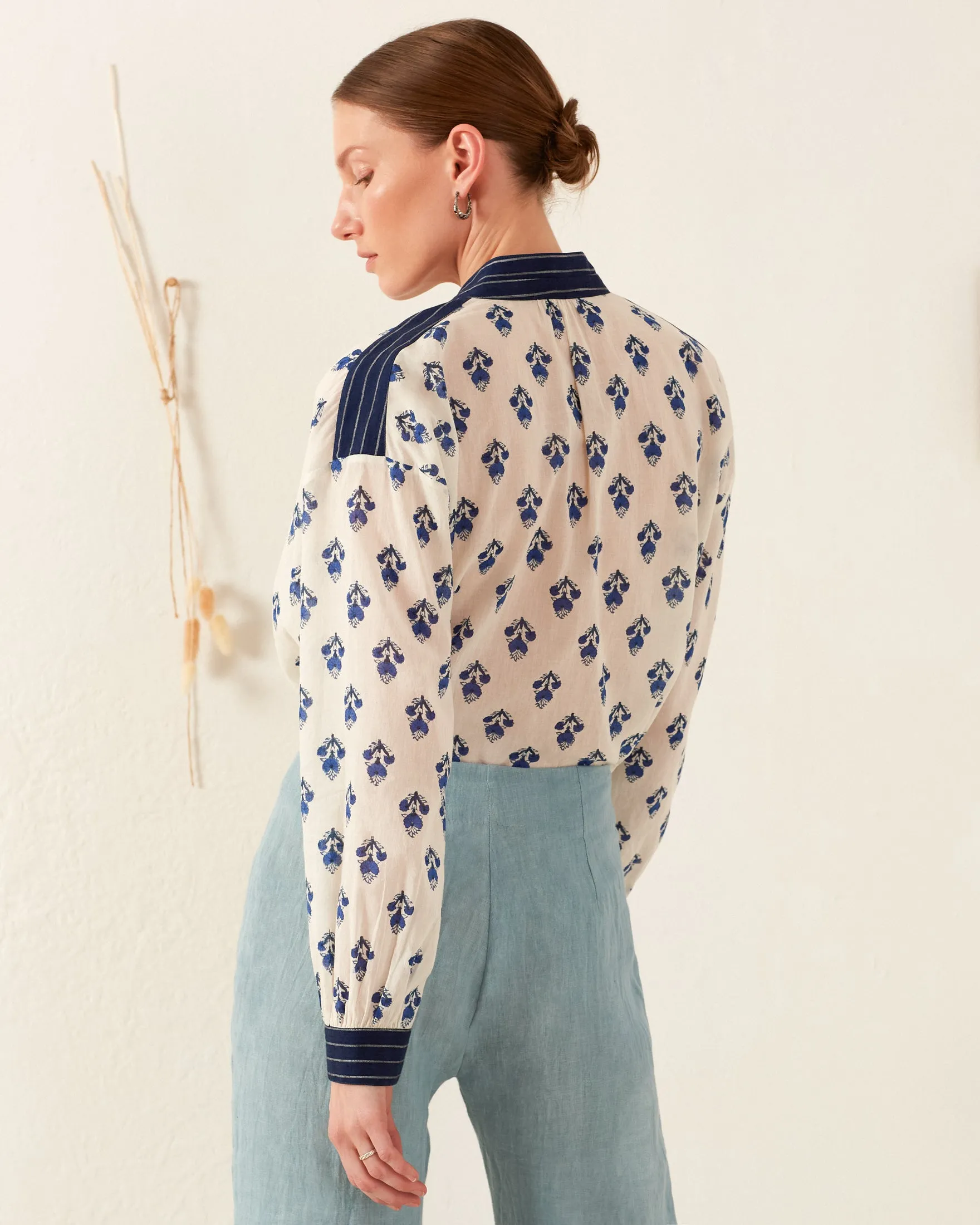 Kiki Indigo Bhutti Shirt