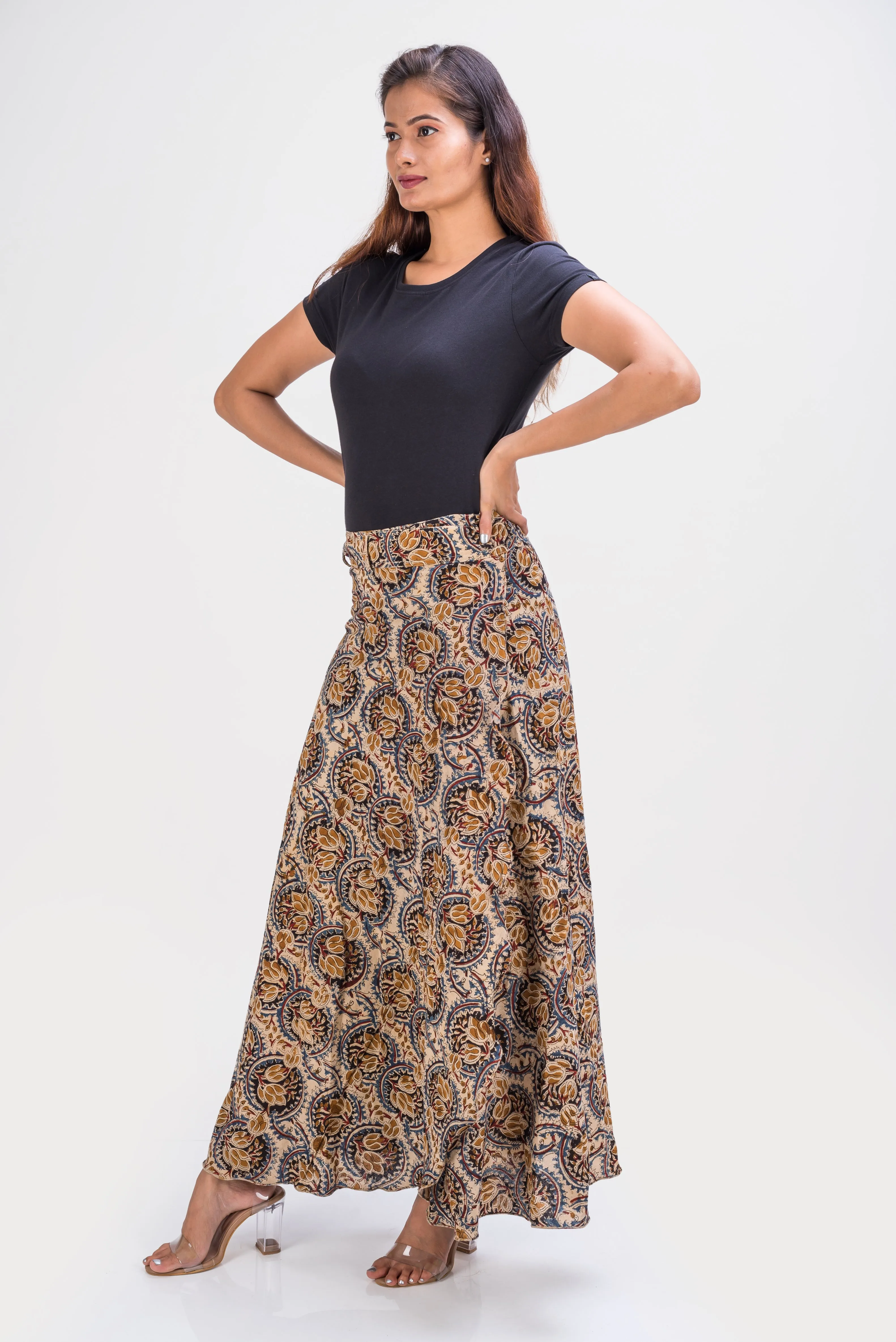 KK3009 Wrap Skirt - Bulbs Blue