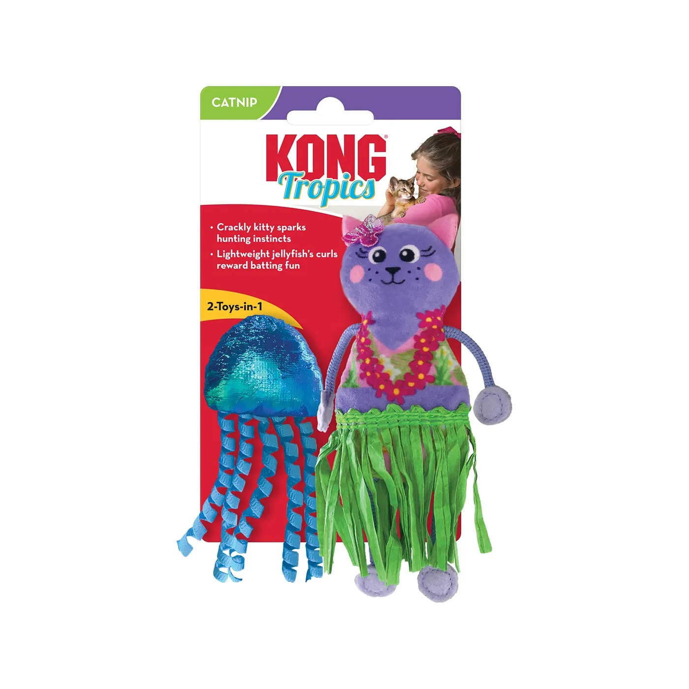 KONG Cat Tropics Hula 2 Pack