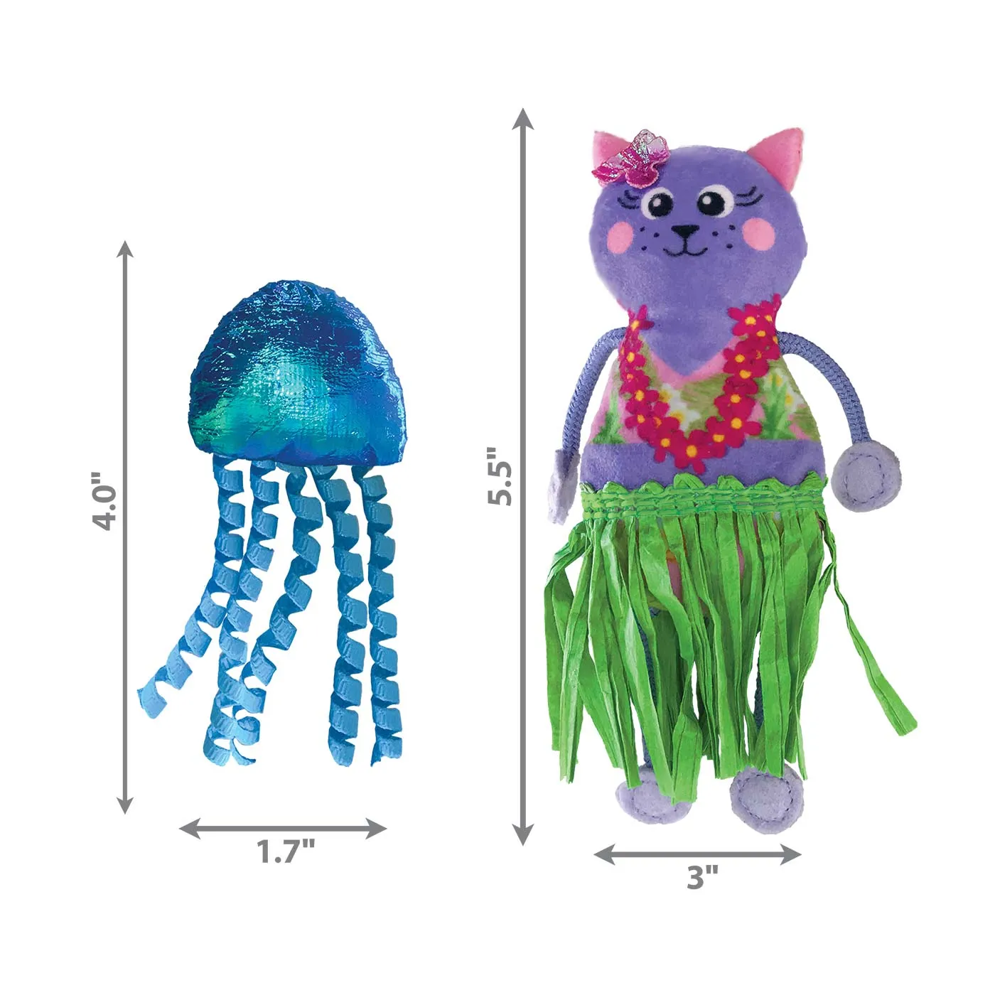 KONG Cat Tropics Hula 2 Pack