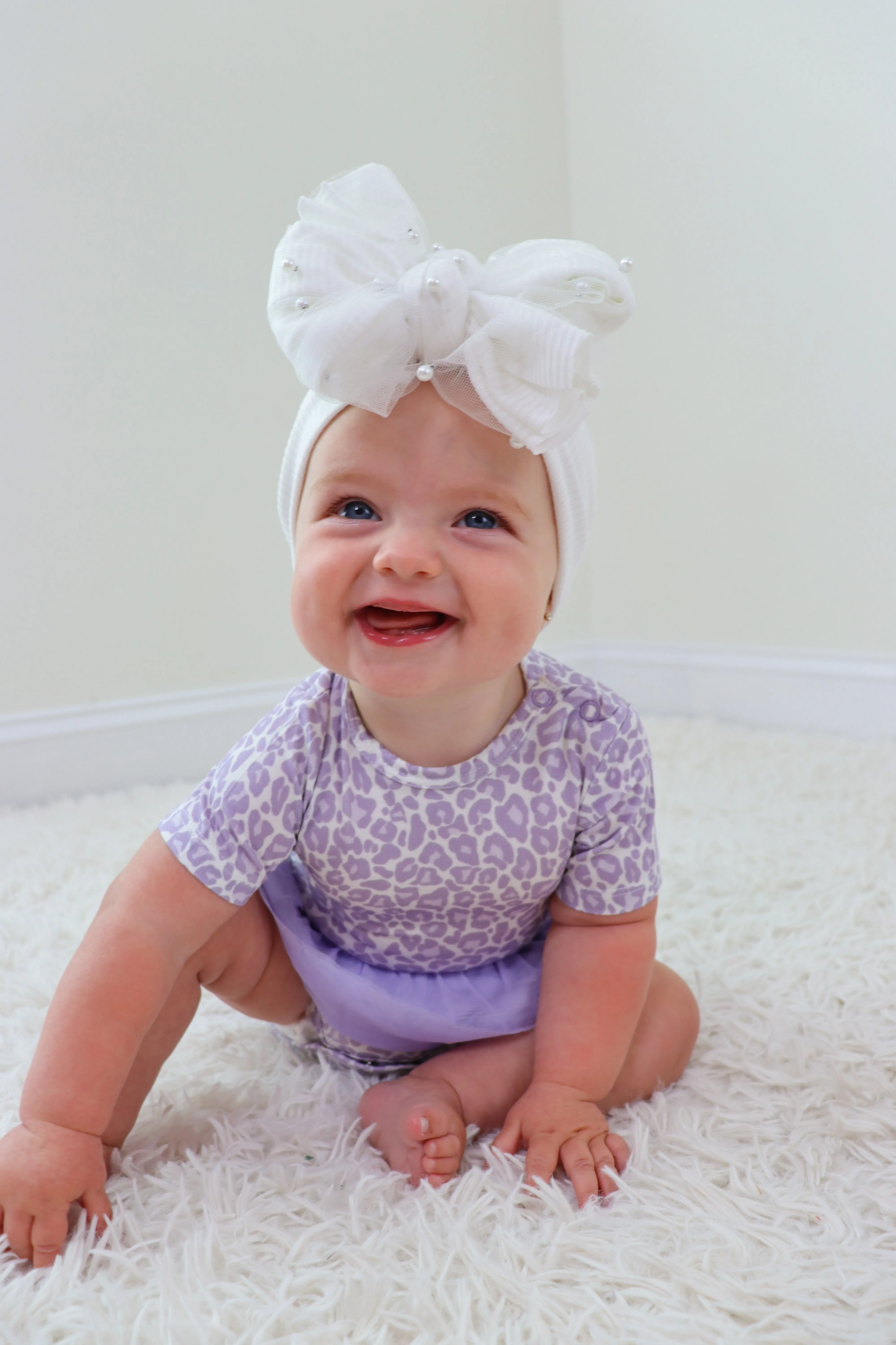 Lavender Leopard Dream Tutu Bodysuit Dress