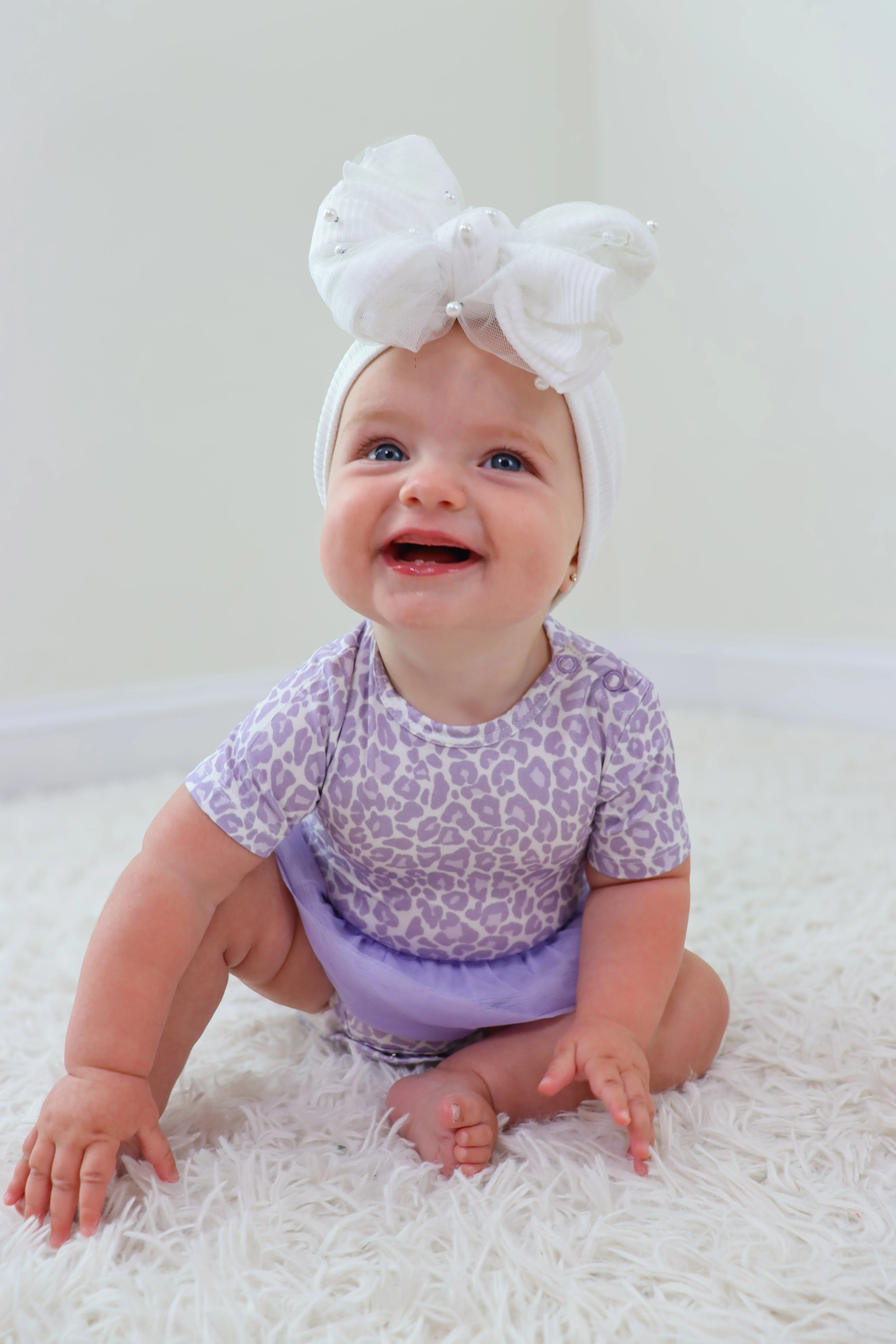 Lavender Leopard Dream Tutu Bodysuit Dress