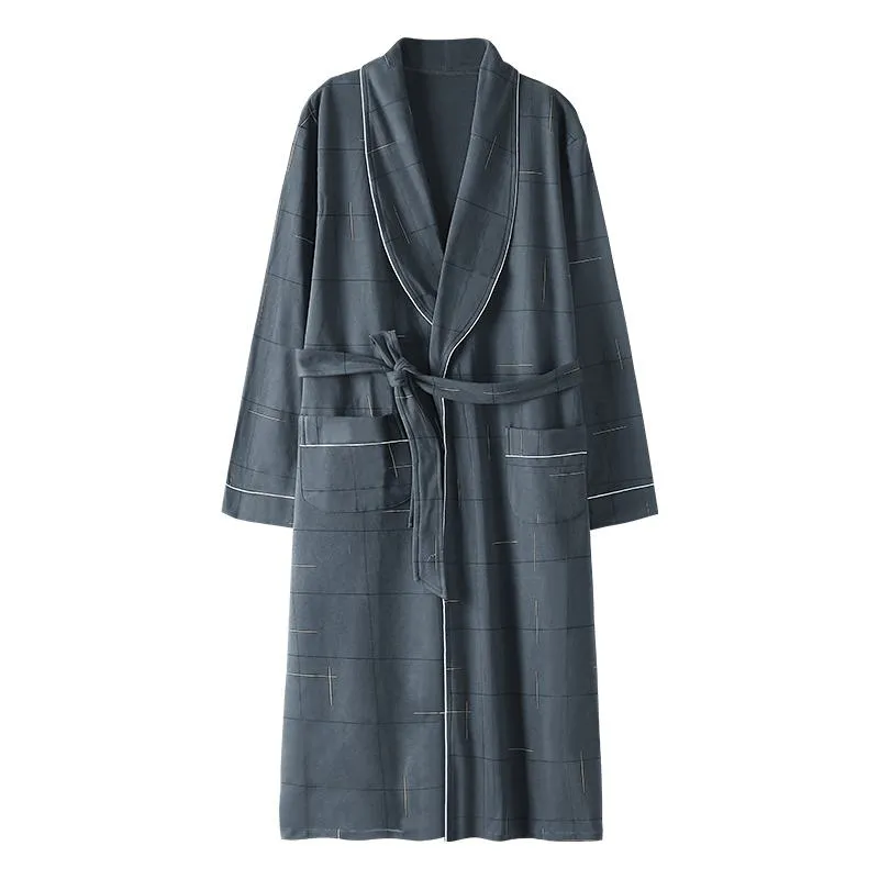 Noble Belted Cotton Night Robe