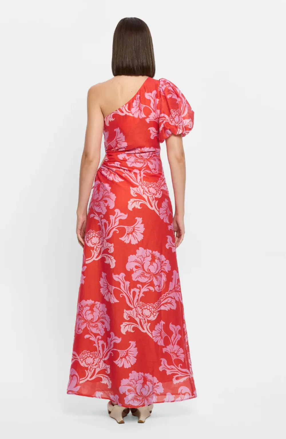 OLINA ONE SHOULDER MAXI DRESS - OLINA