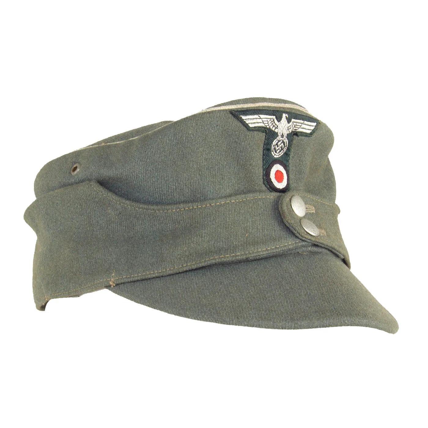 Original German WWII Gebirgsjäger Mountain Trooper Officer M43 Bergmütze Field Cap with Edelweiß Badge