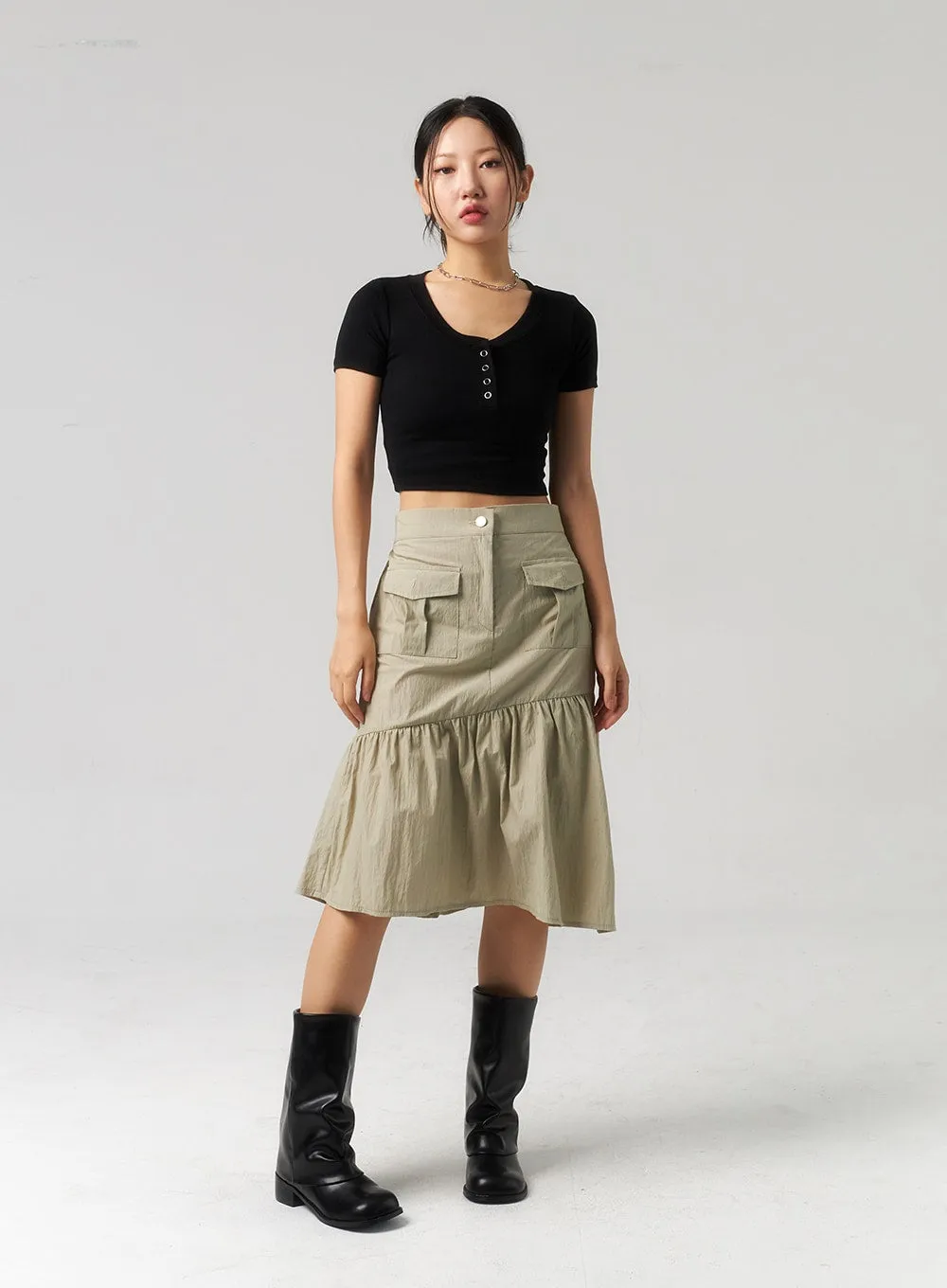 Pocket Midi Skirt CU328