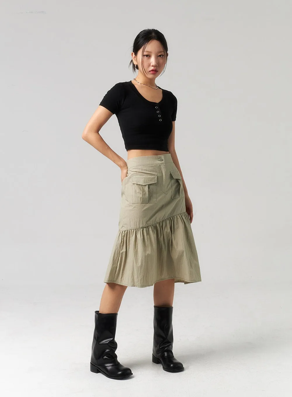 Pocket Midi Skirt CU328