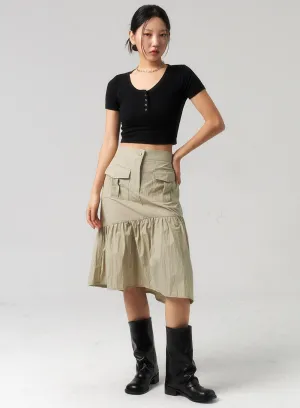 Pocket Midi Skirt CU328