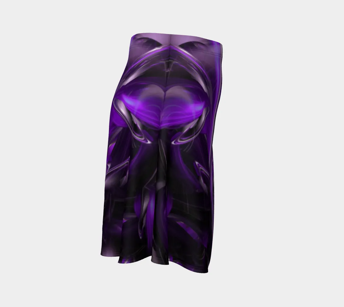 PURPLE ALIEN FLARE SKIRT