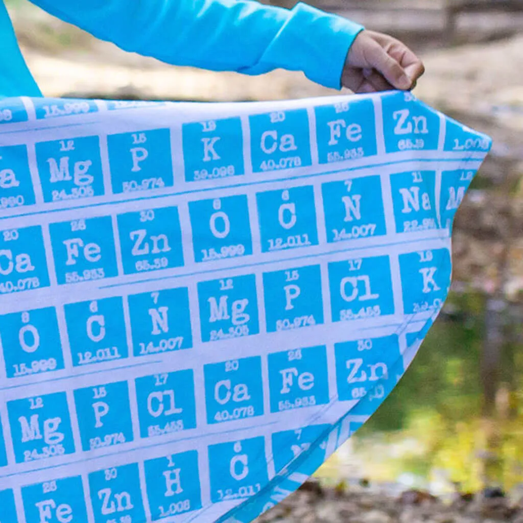 "Elements of Style" Periodic Table Twirly Play Dress with Long Sleeves