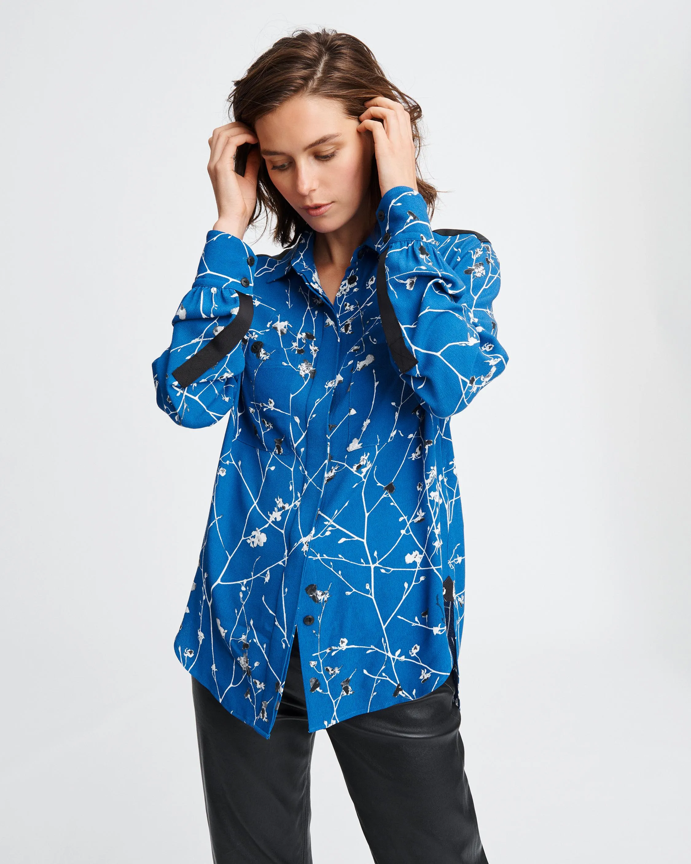 Rag & Bone Collection - Therese Blouse in Blue Multi