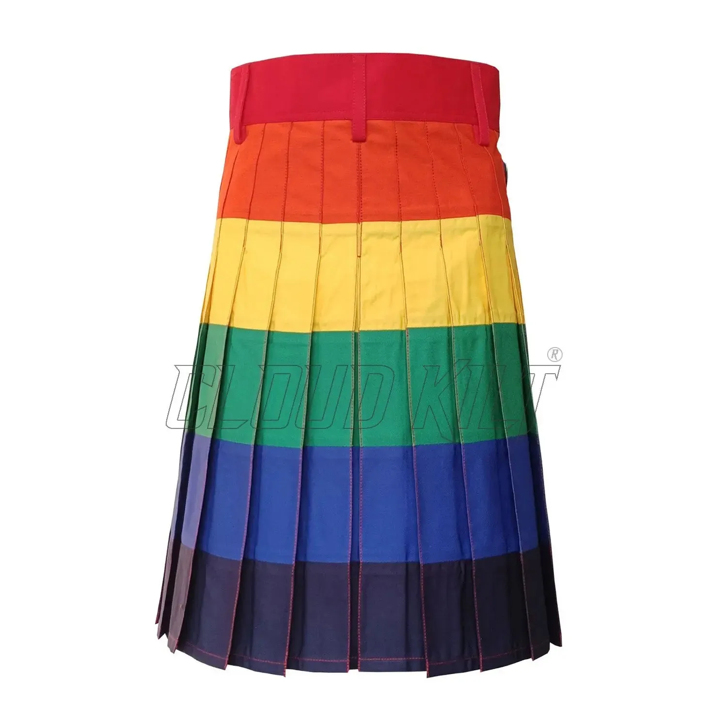 Rainbow Hybrid Utility Kilt With Front Pocket