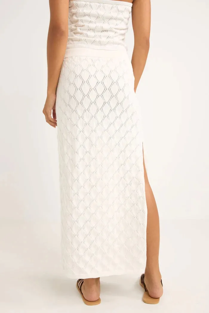 Rhythm Daisy Knit Skirt - IVORY