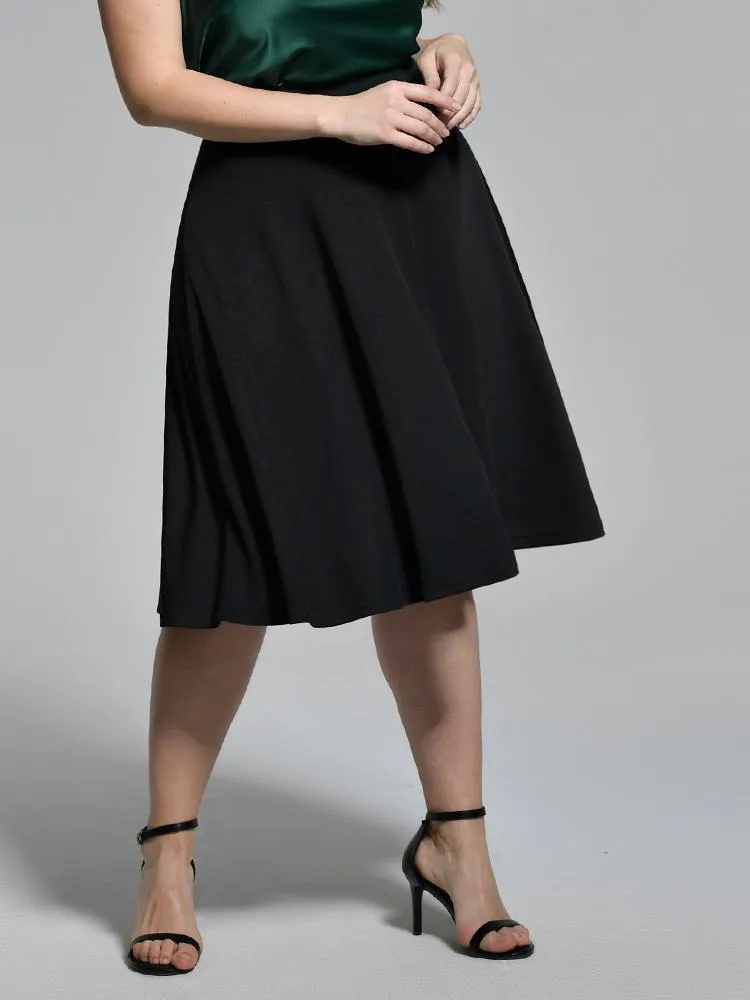 Round Hem Umbrella Skirt