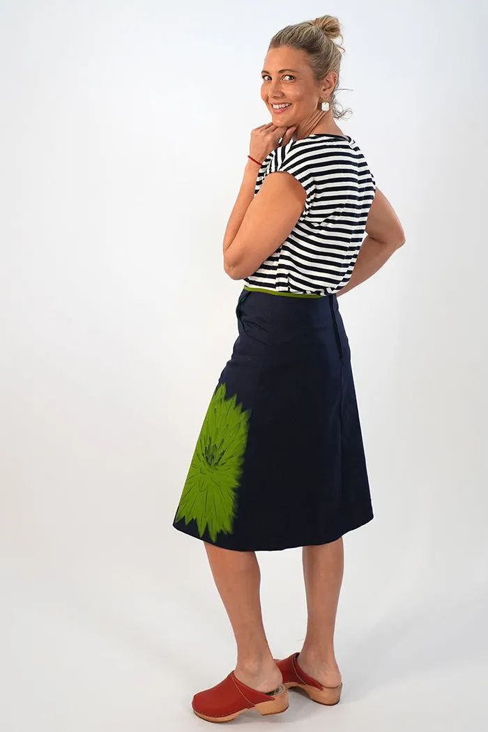 Sarah Skirt Long Evergreen Navy