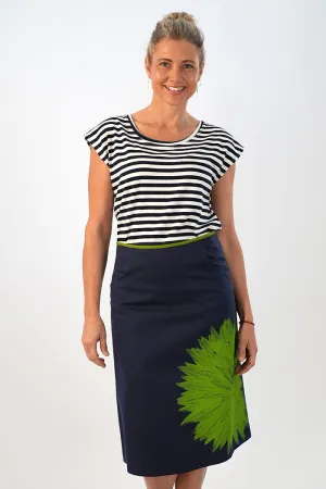 Sarah Skirt Long Evergreen Navy