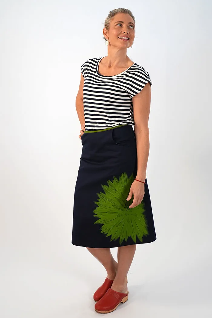 Sarah Skirt Long Evergreen Navy