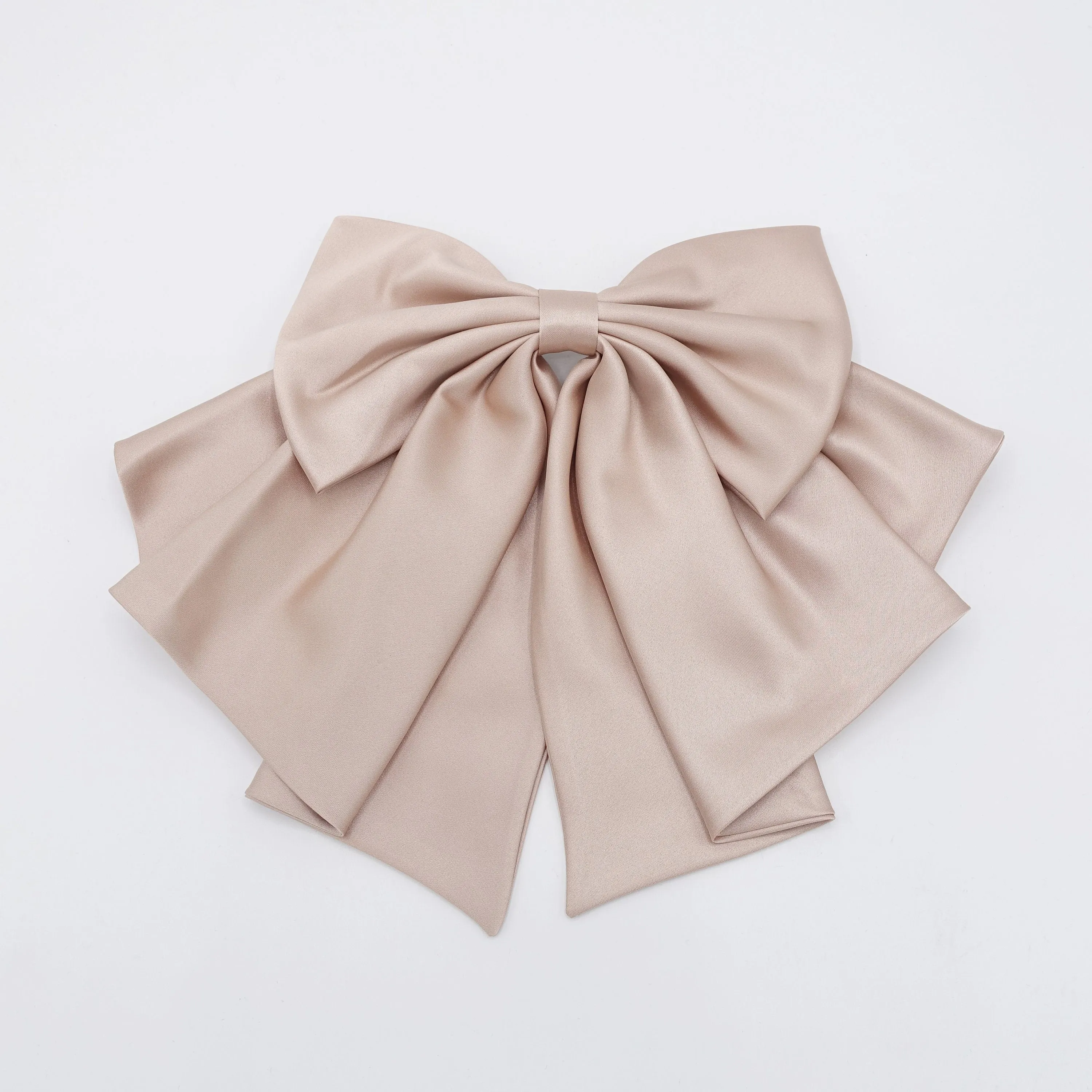 satin suit hair bow classic hair accessory for women