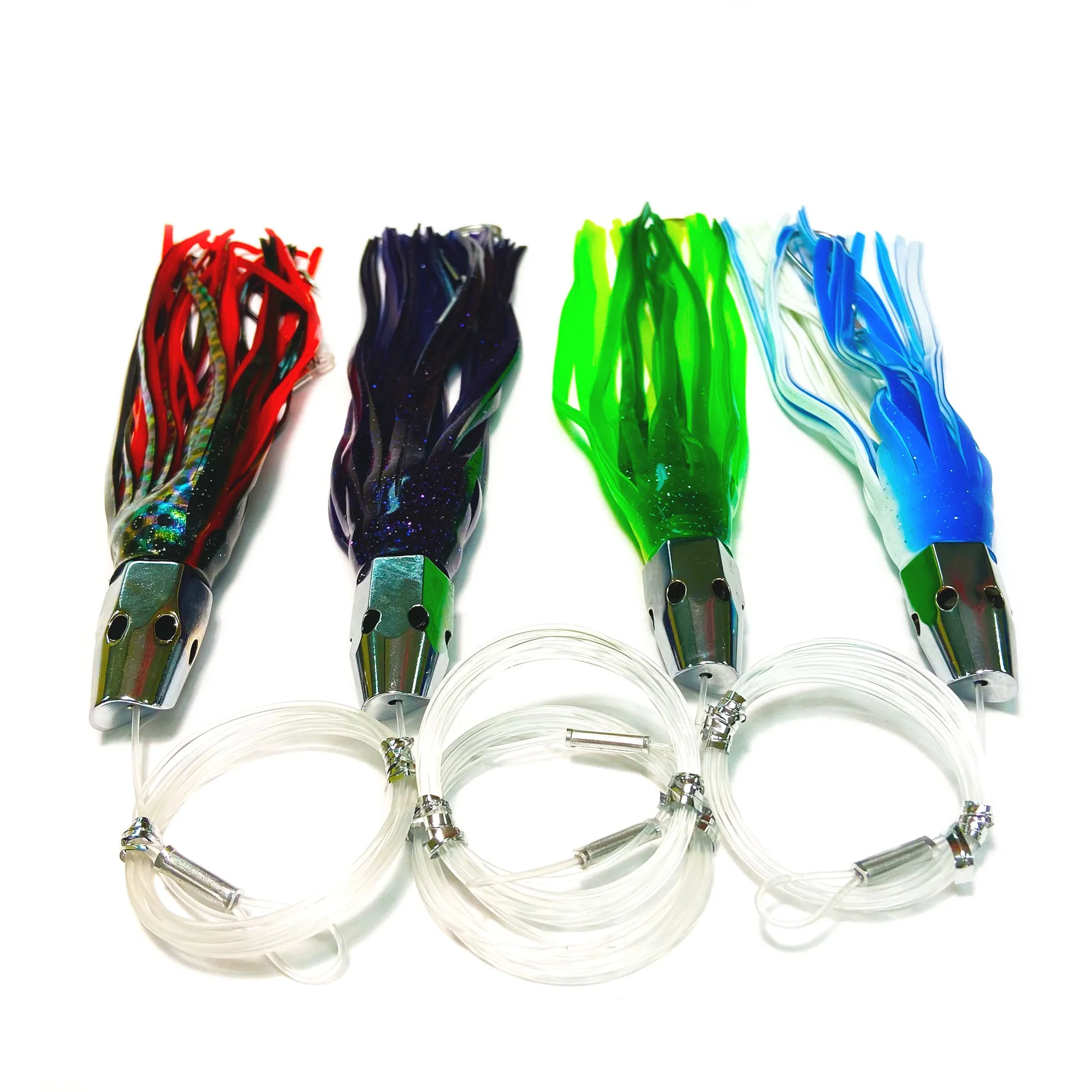 Slant Head Trolling Lures Variety 4 Pack - Medium, Assorted Colors