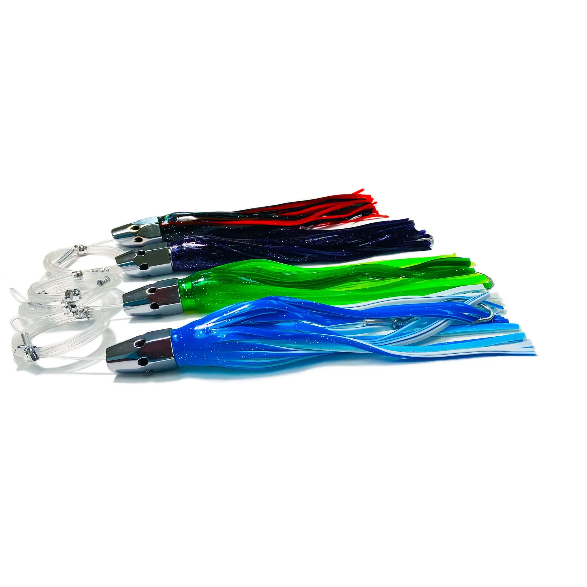 Slant Head Trolling Lures Variety 4 Pack - Medium, Assorted Colors