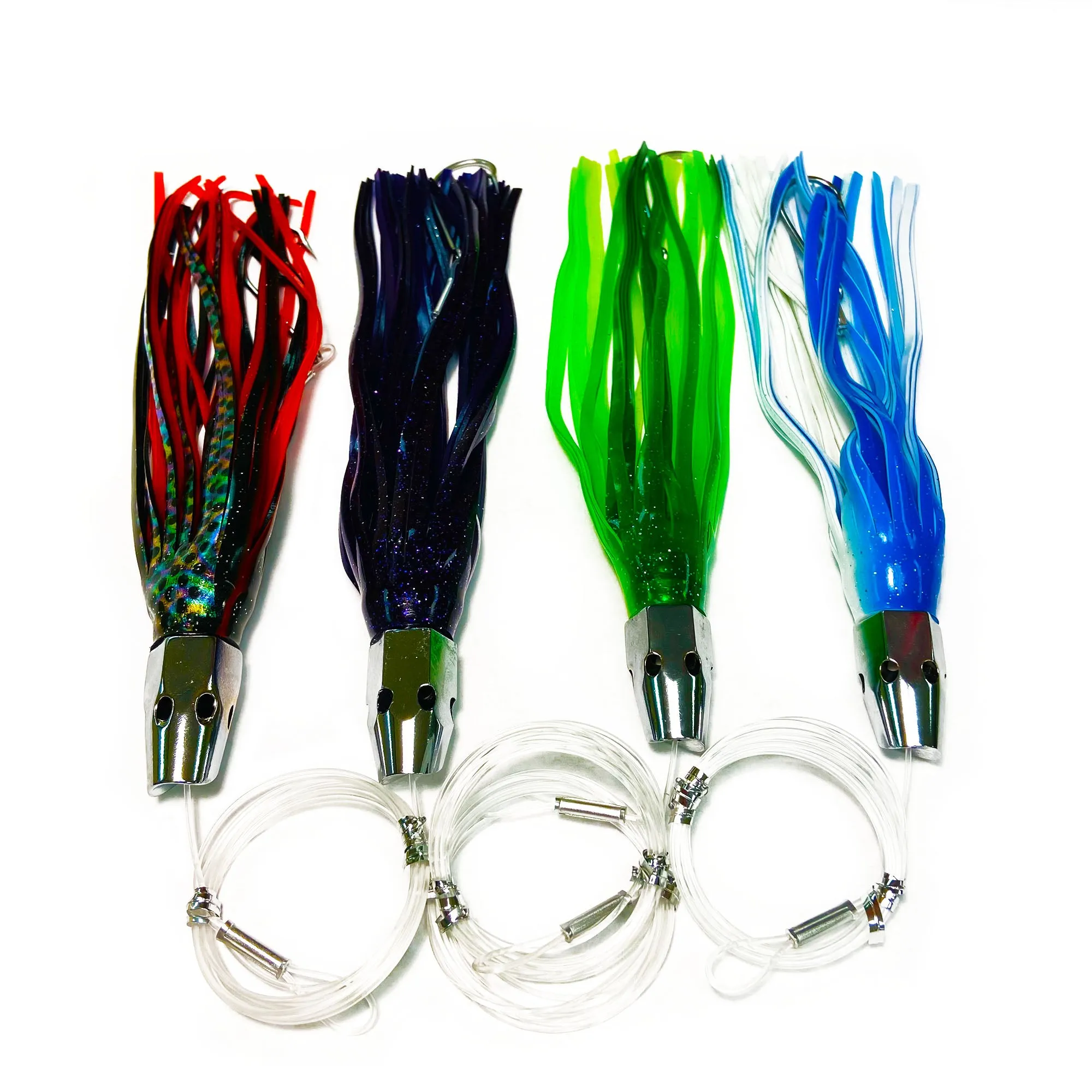 Slant Head Trolling Lures Variety 4 Pack - Medium, Assorted Colors