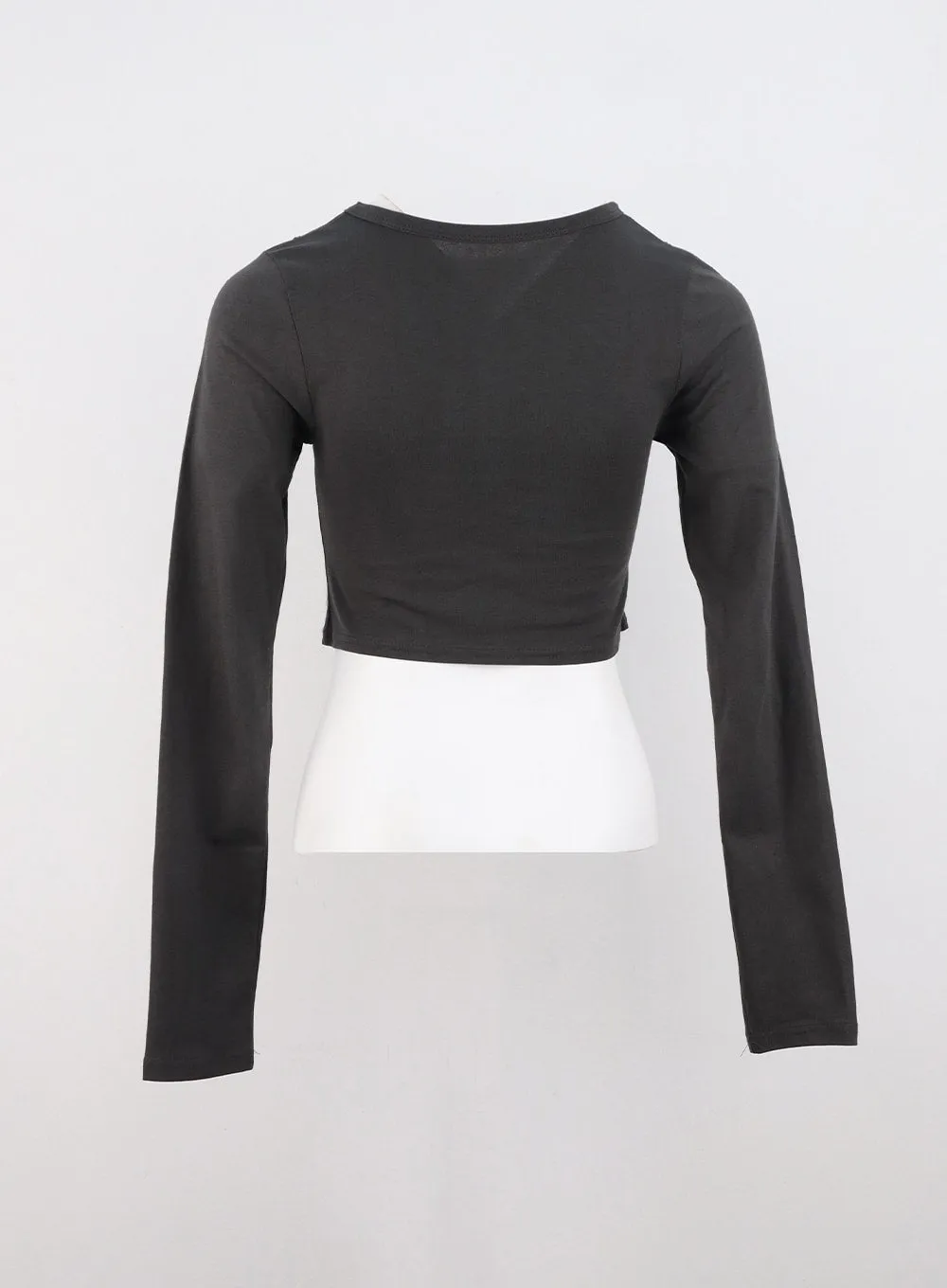 Slim Fit Long Sleeve Crop Top CS320