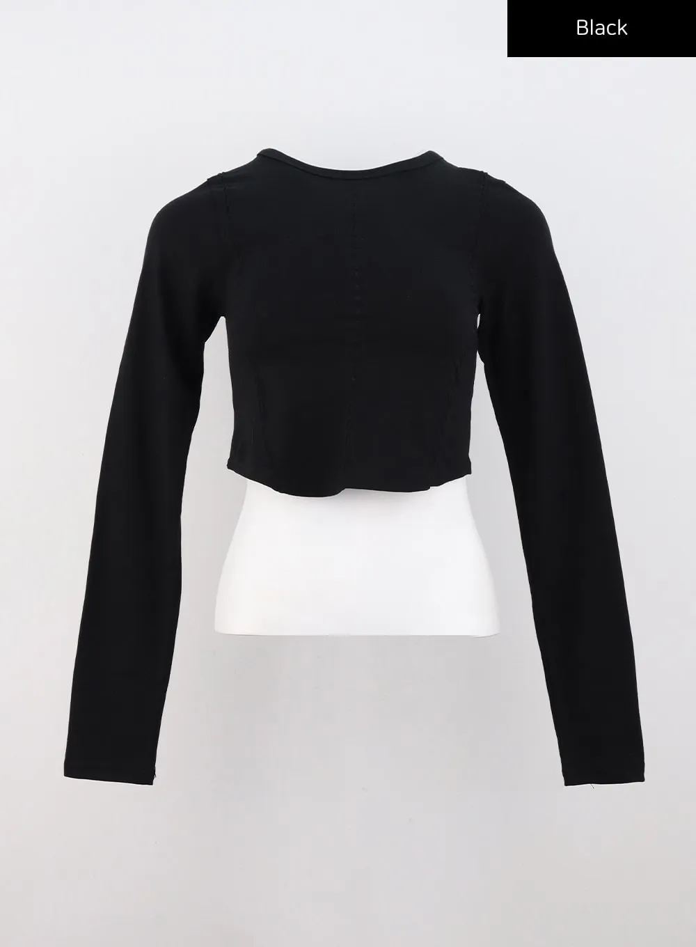 Slim Fit Long Sleeve Crop Top CS320